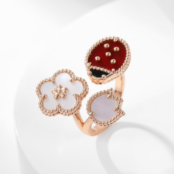 Lucky Spring series plum blossom ring