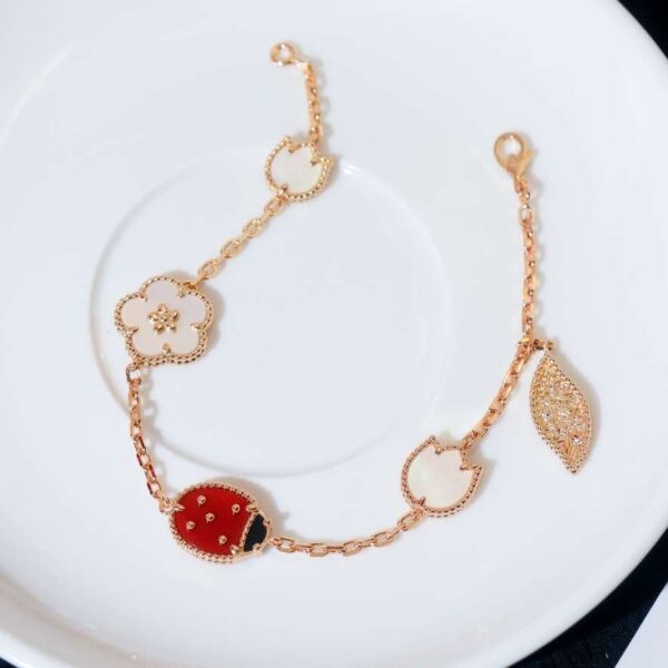 Lucky Spring  Ladybug Bracelet