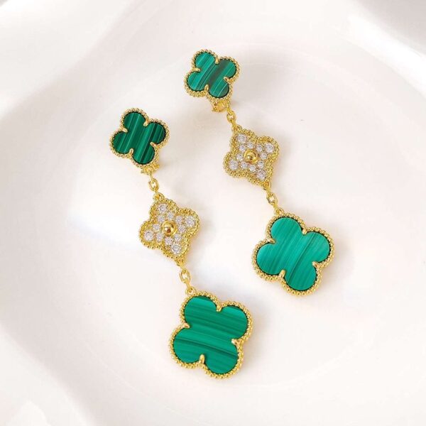 Three Flower Earrings