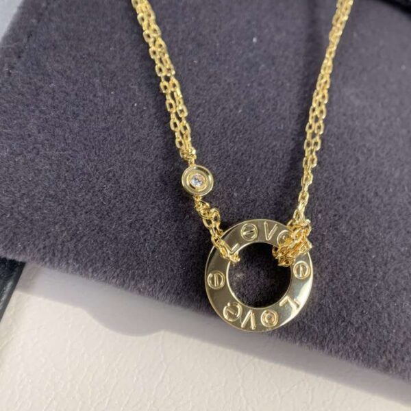 Single diamond necklace