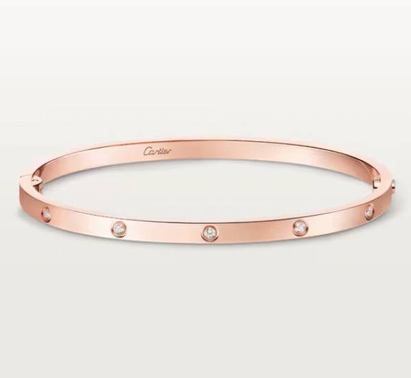Classic narrow ten-diamond bracelet