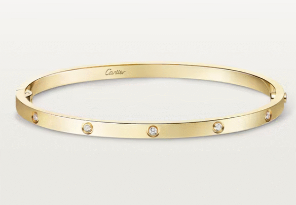 Classic narrow ten-diamond bracelet