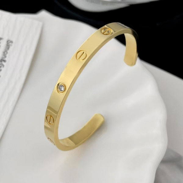 Love wide-opening single-diamond bracelet