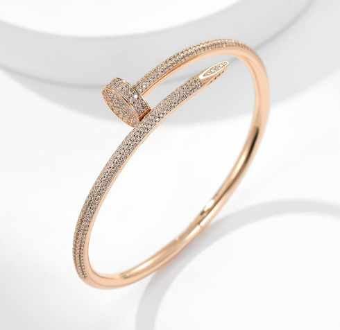 Full diamond rough bracelet