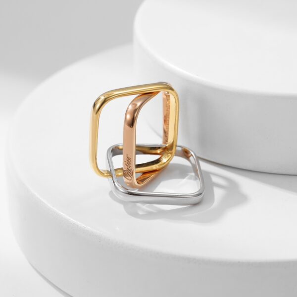 Trinity Square Triple Ring
