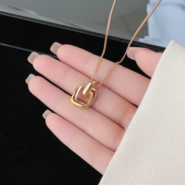 Trinity 3-color Ring Necklace