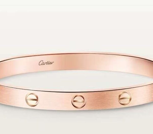 Love wide-style classic brushed surface without diamond bracelet