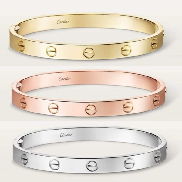 Love Wide Version 6.1mm New Edition Single Opening Diamond-Free Bracelet