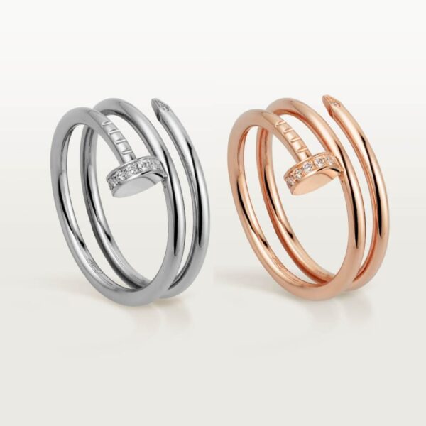 Head and toe diamond ring