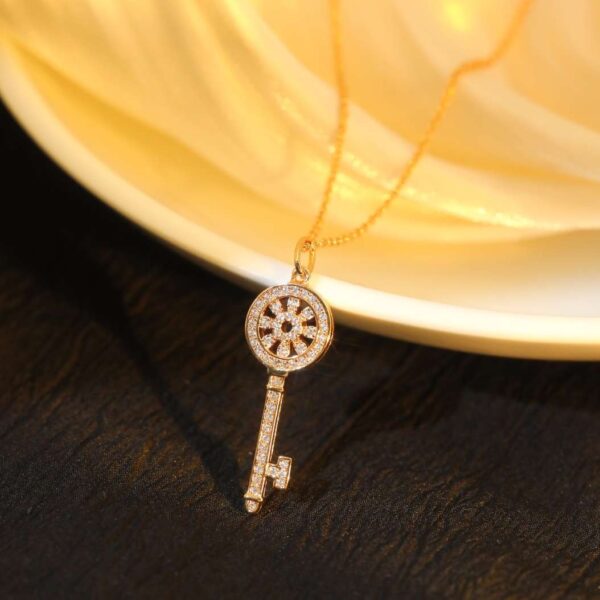 Sunflower Mini Keychain Necklace