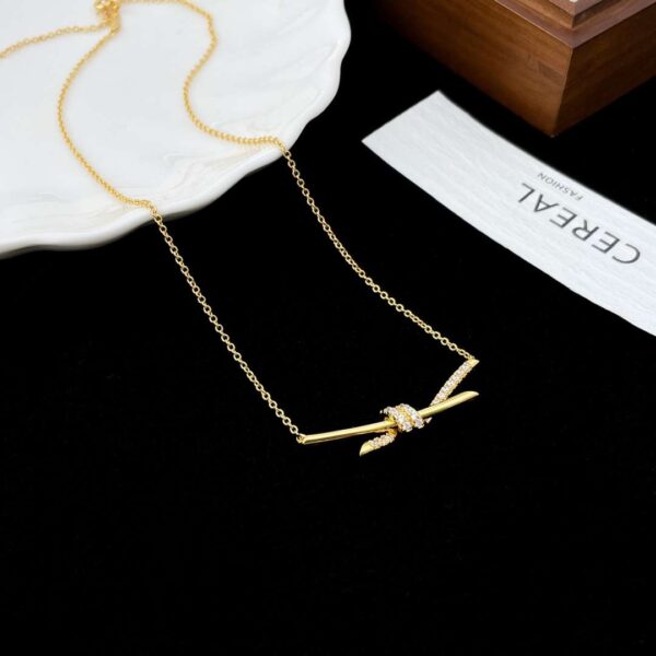 Knot Diamond Necklace