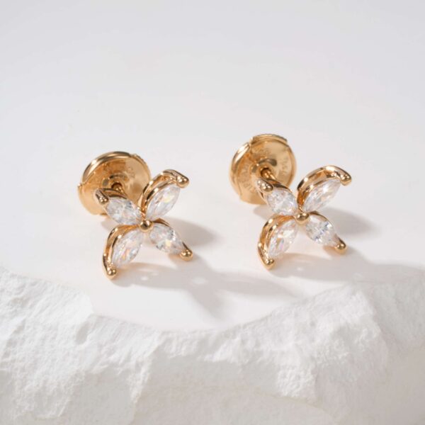 T Victoria Four Diamond Earrings