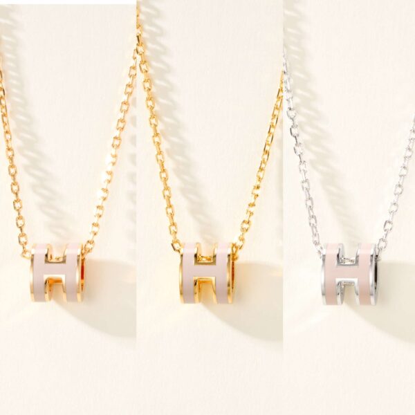 MINI POP H FRENCH BANGLE NECKLACE