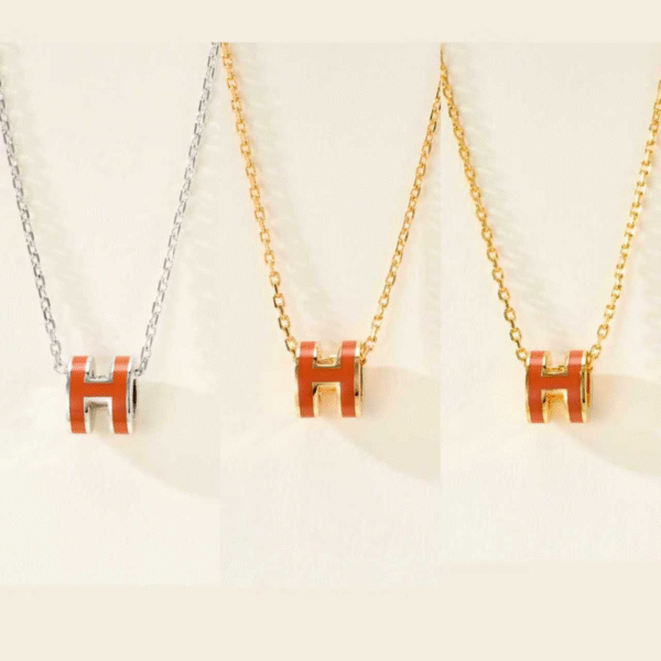 MINI POP H FRENCH BANGLE NECKLACE