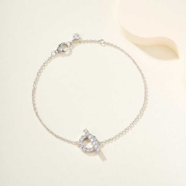 Full diamond 0T clasp bracelet