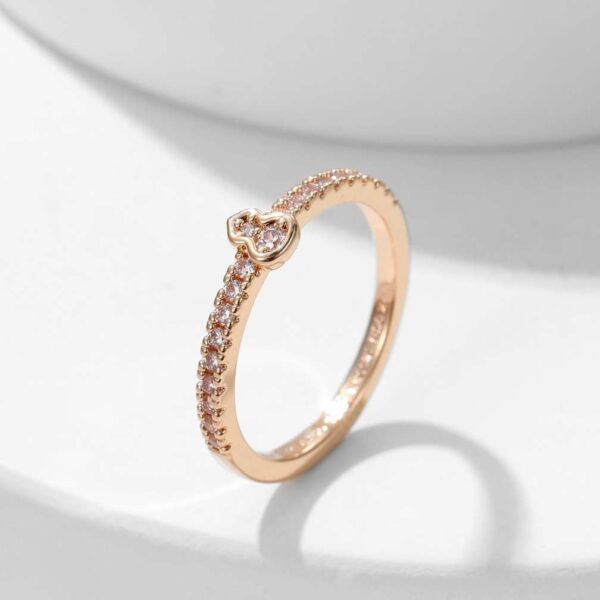 mini gourd full diamond ring