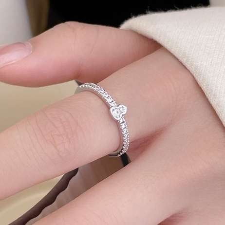 mini gourd full diamond ring