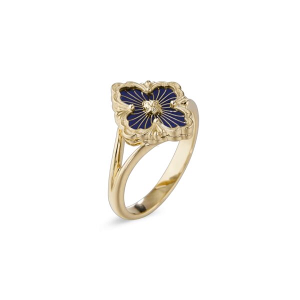 Opera Tulle small-sized pattern enamel jewelry ring