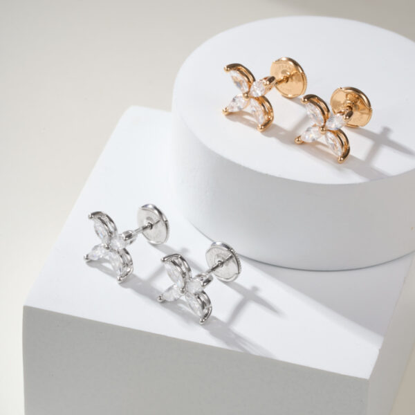 T Victoria Four Diamond Earrings
