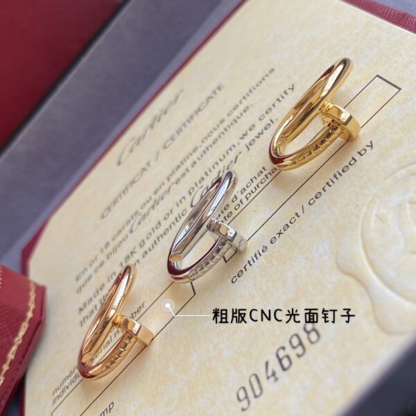 Coarse-nosed ring without diamond