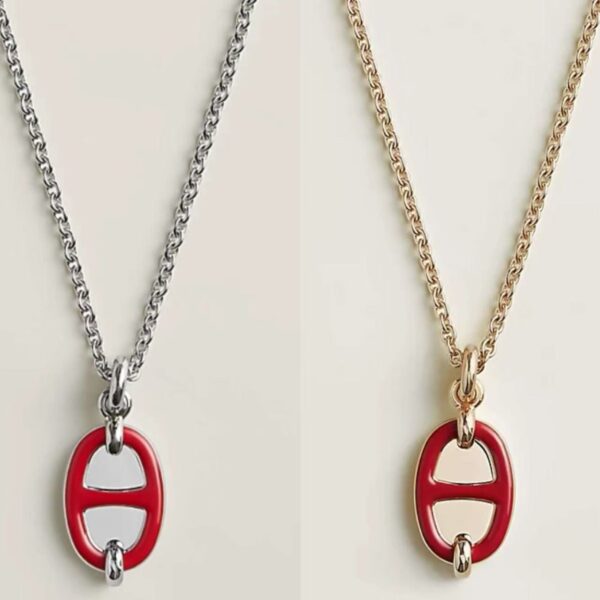 Maillon Enamel Colored Necklace