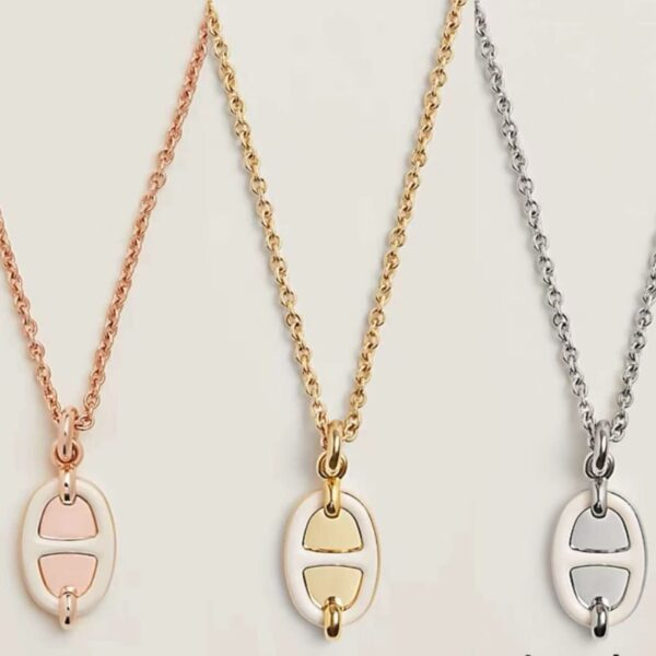 Maillon Enamel Colored Necklace