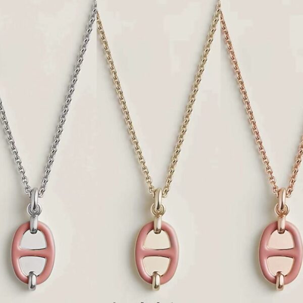 Maillon Enamel Colored Necklace