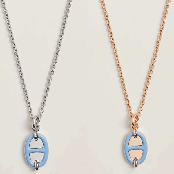 Maillon Enamel Colored Necklace