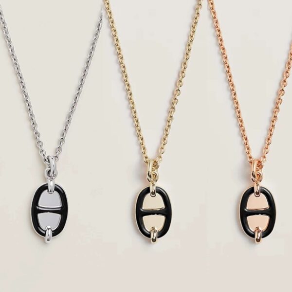 Maillon Enamel Colored Necklace