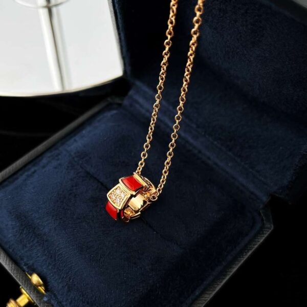 Snake Bone Oyster Shell Pendant