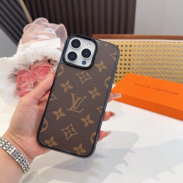 LV Classic Monogram iPhone Case • Original Leather & Authentic Pattern