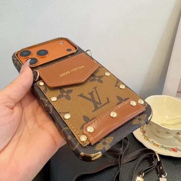 LV Classic Monogram iPhone Case • Original Leather & Authentic Pattern