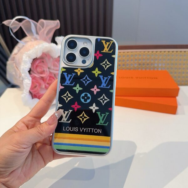 LV Electroplated glass magnetic suction phone case