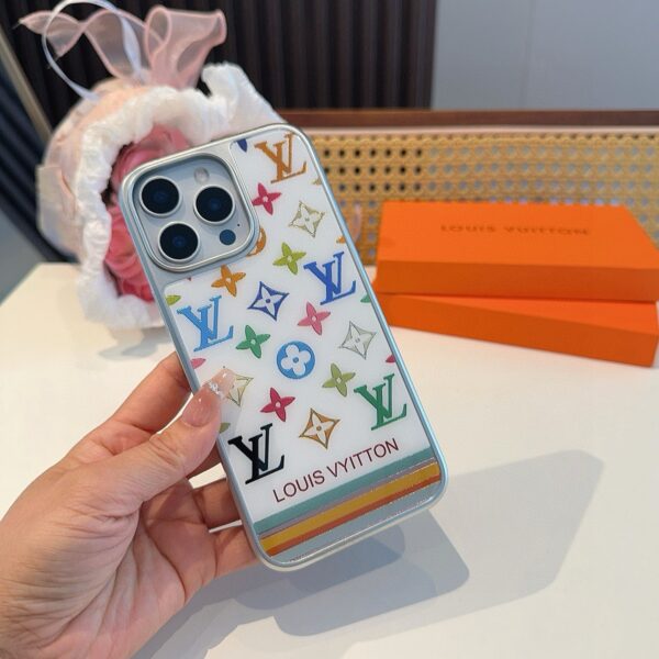 LV Electroplated glass magnetic suction phone case