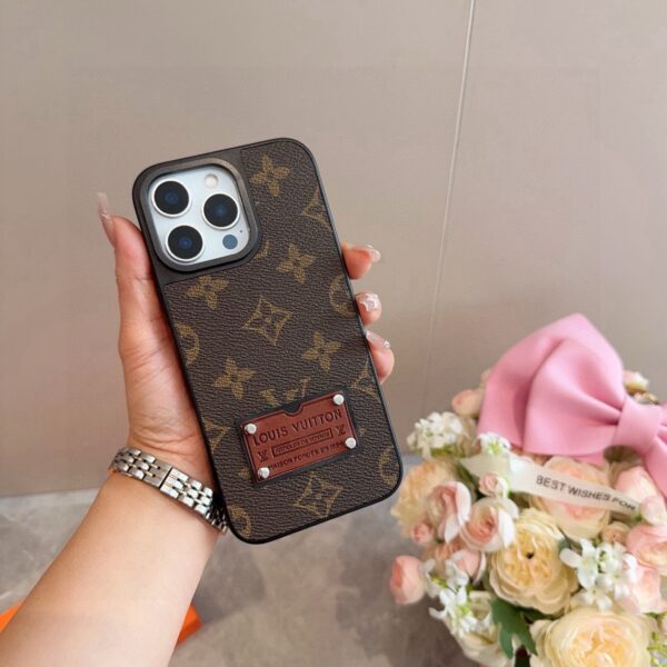 LV Classic Monogram iPhone Case • Original Leather & Authentic Pattern