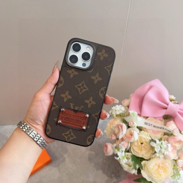 LV Classic Monogram iPhone Case • Original Leather & Authentic Pattern