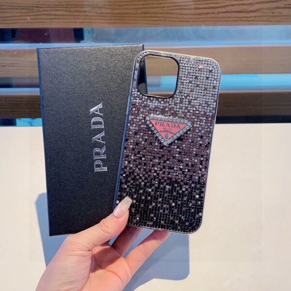 PRADA Handmade Diamond-Encrusted Phone Case