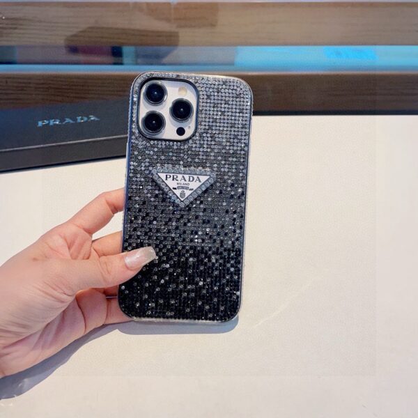 PRADA Handmade Diamond-Encrusted Phone Case