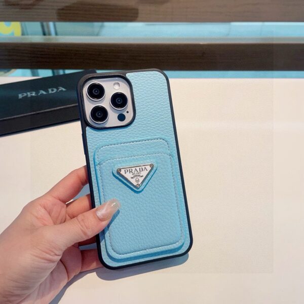PRADA Classic Monogram iPhone Case • Original Leather & Authentic Pattern