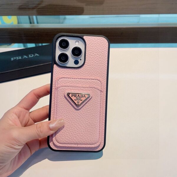 PRADA Classic Monogram iPhone Case • Original Leather & Authentic Pattern