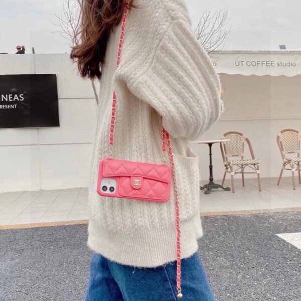 CHANEL Classic Monogram iPhone Case • Original Leather & Authentic Pattern
