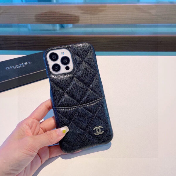 CHANEL Classic Monogram iPhone Case • Original Leather & Authentic Pattern
