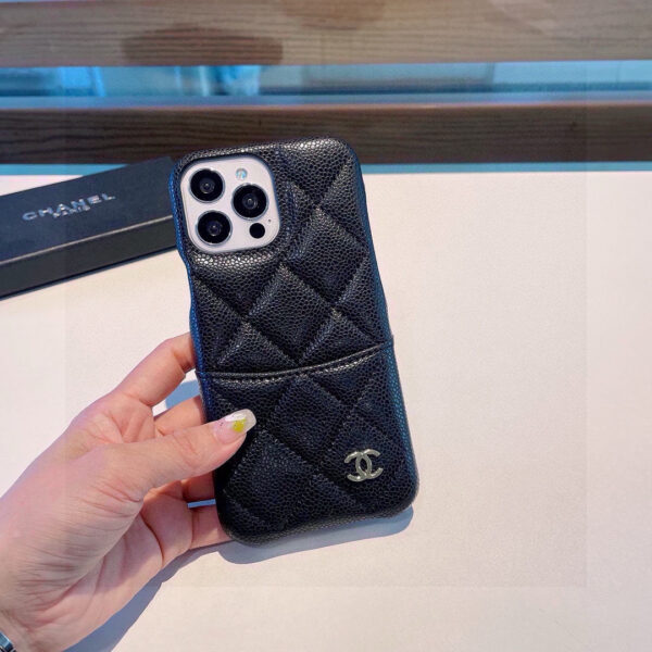 CHANEL Classic Monogram iPhone Case • Original Leather & Authentic Pattern