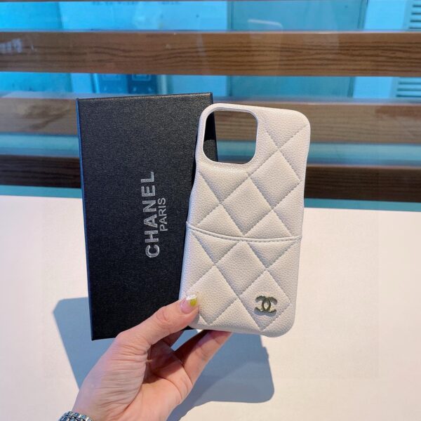 CHANEL Classic Monogram iPhone Case • Original Leather & Authentic Pattern