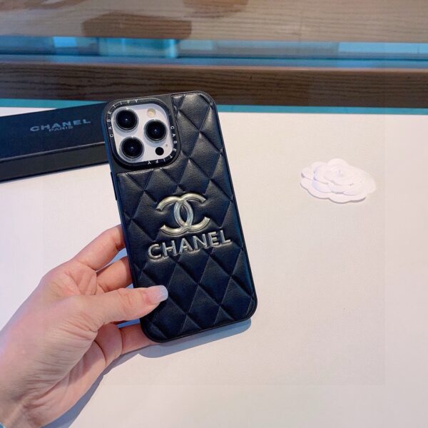 CHANEL Classic Monogram iPhone Case • Original Leather & Authentic Pattern