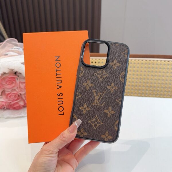 LV Classic Monogram iPhone Case • Original Leather & Authentic Pattern