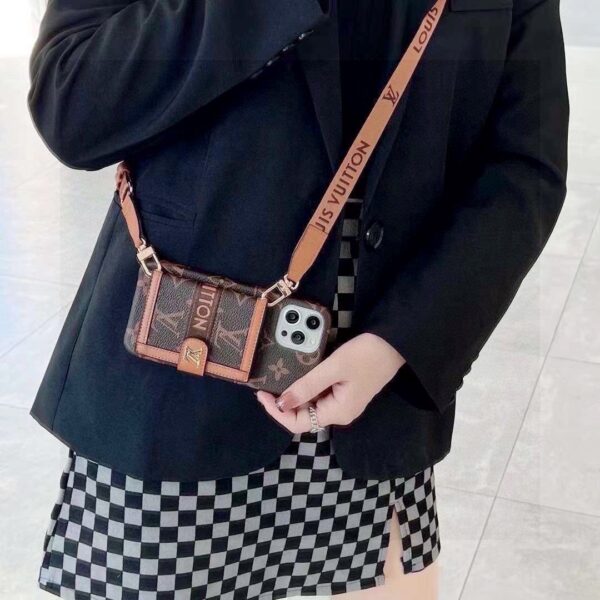 LV Classic Monogram iPhone Case • Original Leather & Authentic Pattern