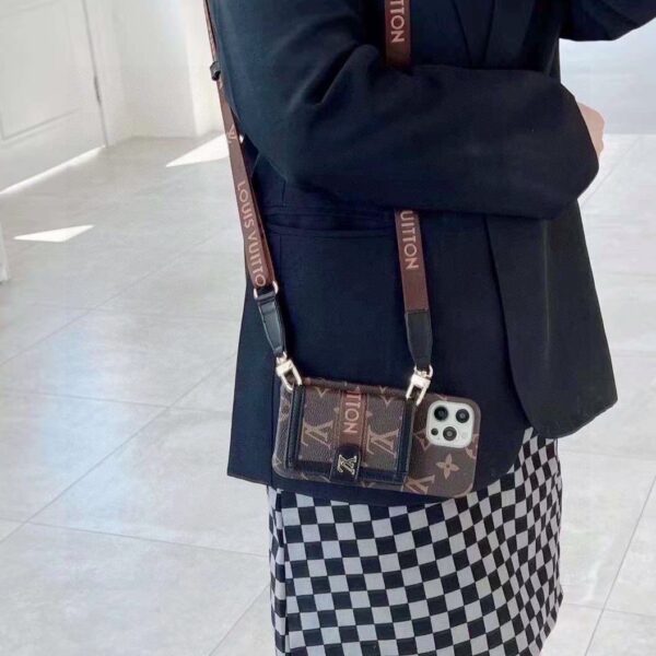 LV Classic Monogram iPhone Case • Original Leather & Authentic Pattern
